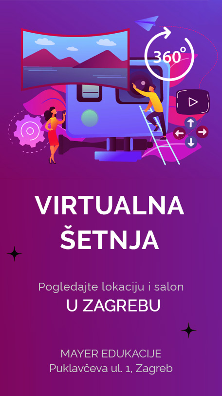 Virtualna šetnja - Mayer edukacije, Puklavčeva ul. 1, Zagreb